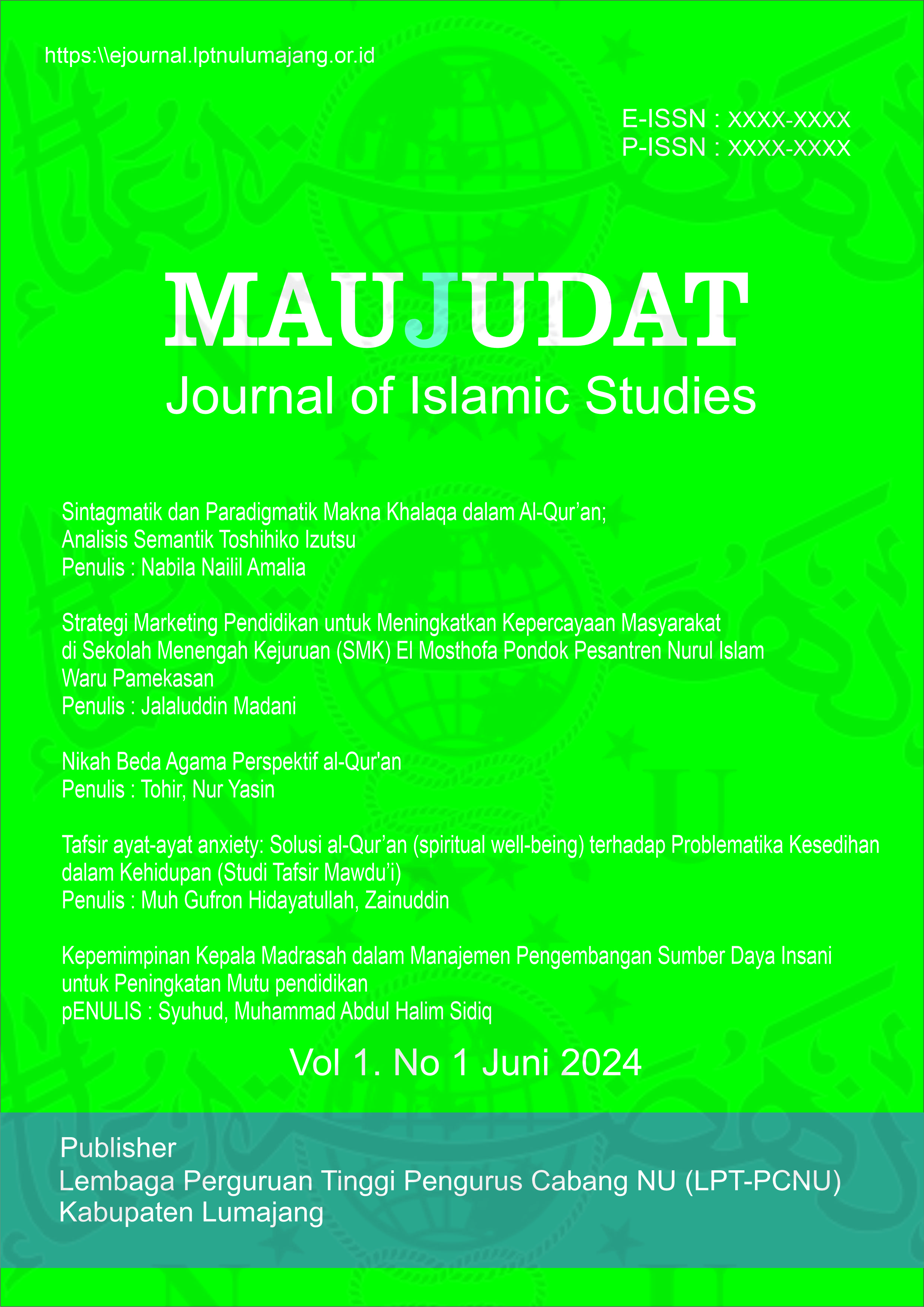 					View Vol. 1 No. 1 (2024): June
				